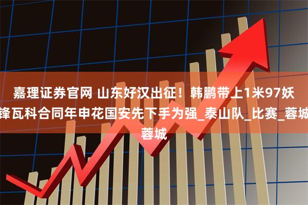 嘉理证券官网 山东好汉出征！韩鹏带上1米97妖锋瓦科合同年申花国安先下手为强_泰山队_比赛_蓉城